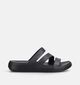 Crocs Getaway Strappy Claquettes en Noir pour femmes (369981)