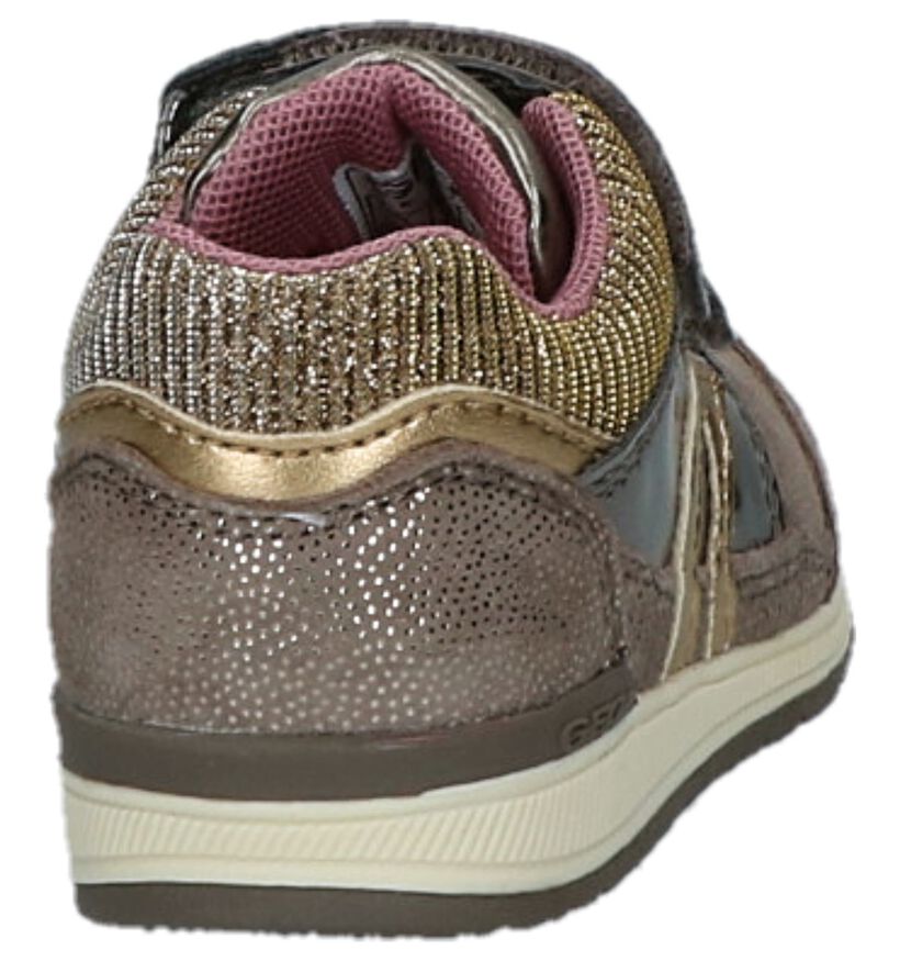 Taupe Babyschoentjes Geox met Glitters in daim (223118)