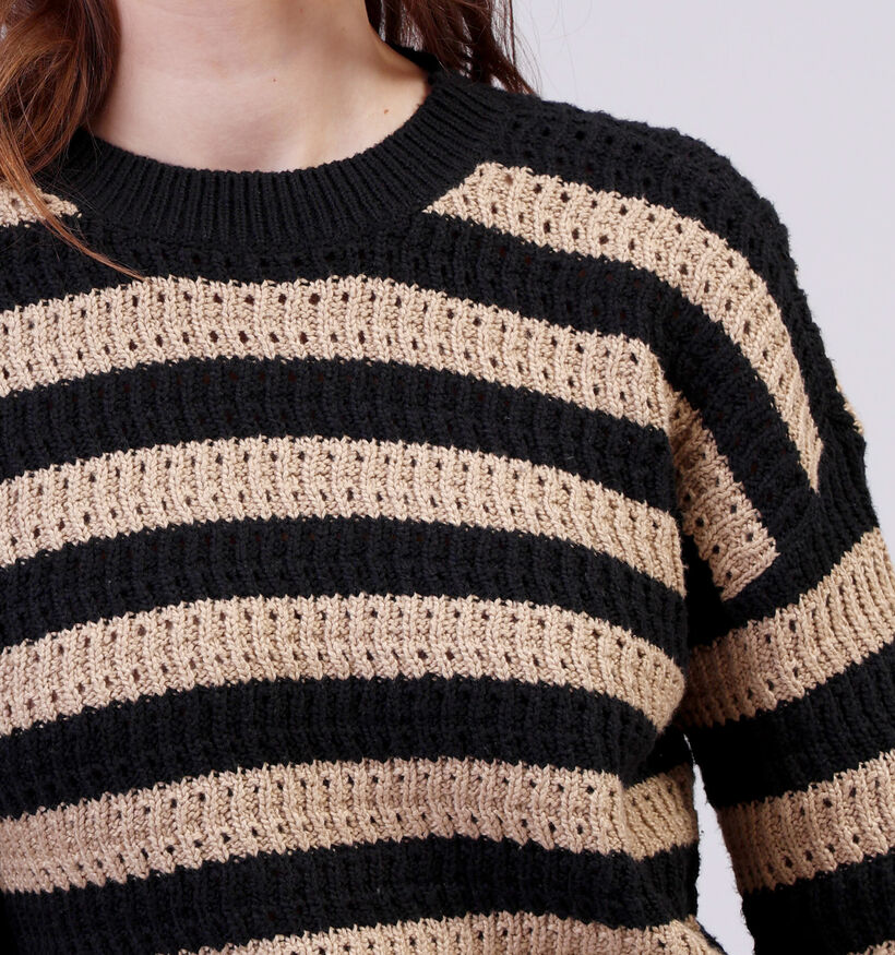 Expresso Zwarte Trui met strepen voor dames (356885)