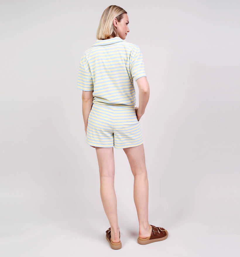 JDY Terry Pocket Gele/Lichtblauwe Short voor dames (374855)