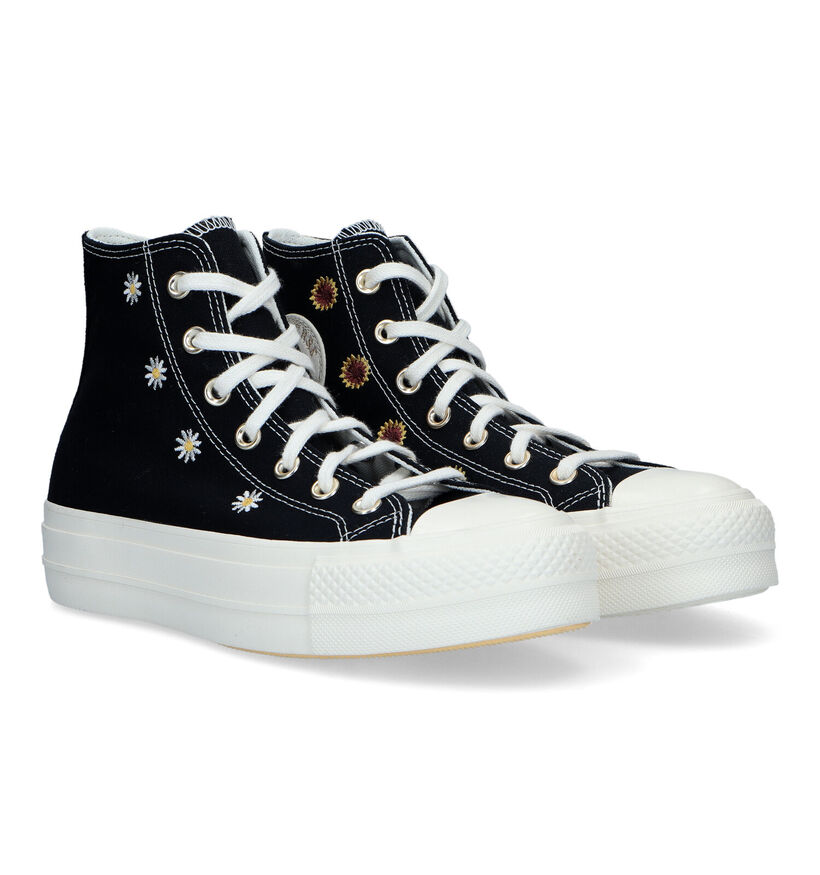 Converse Chuck Taylor All Star Lift Baskets en Noir pour femmes (325490)