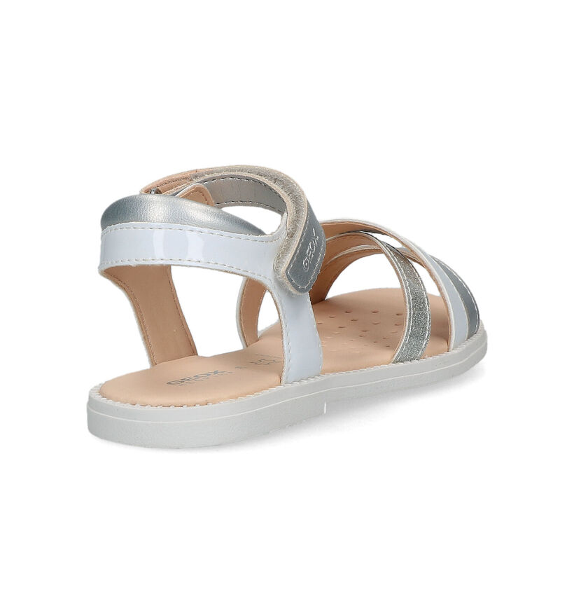 Geox Karly Sandales en Blanc pour filles (337697)