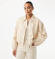 Mexx Jacquard Lichtbeige Bomberjack voor dames (368558)