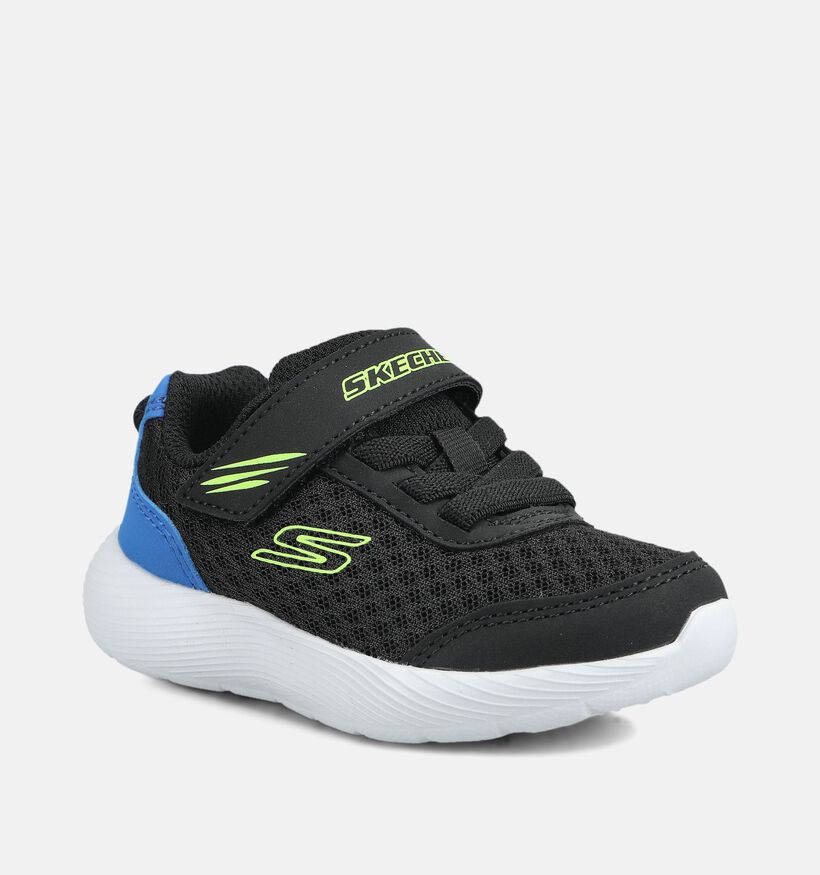 Skechers Dyna Lite Lil Quanta-Stride Baskets basses en Noir pour filles, gar&ccedil;ons (376846)