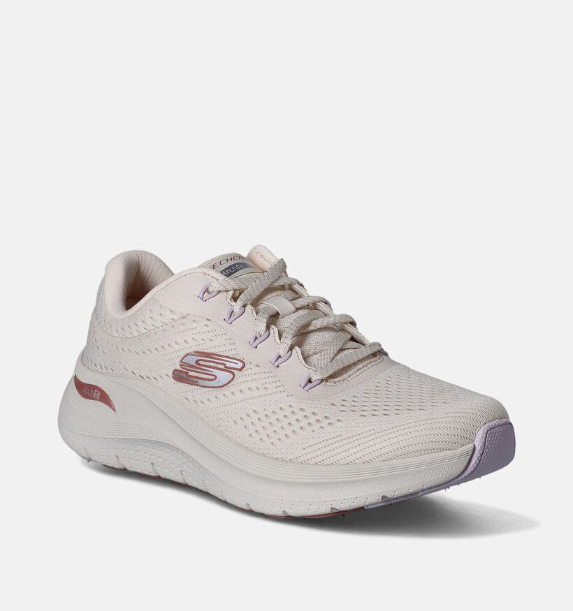 Skechers Arch Fit 2.0 Big League Baskets en Écru pour femmes (353632) - pour semelles orthopédiques