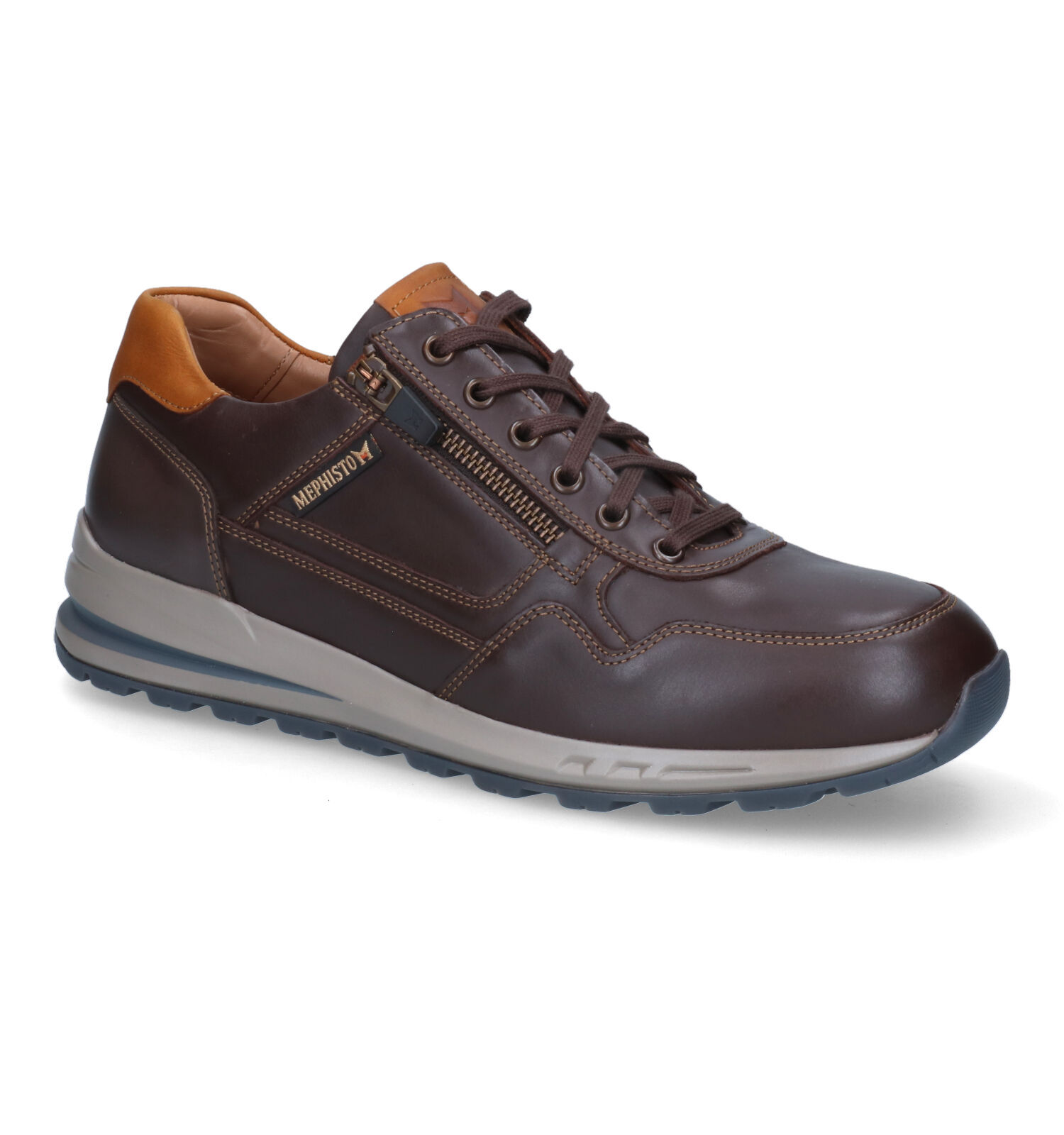 Mephisto Brandley Randy Bruine Veterschoenen Heren Lage schoenen