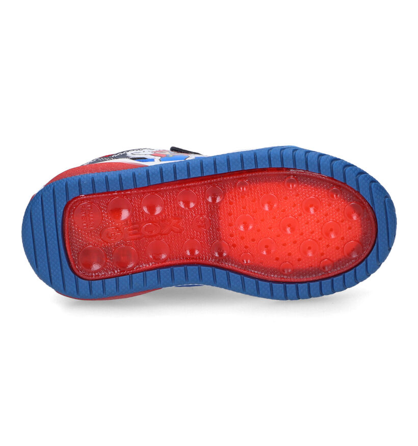 Geox Super Mario Chaussures avec lumières en Bleu pour garçons (302604) - pour semelles orthopédiques