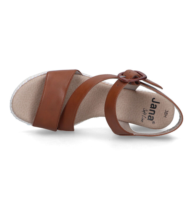 Jana Cognac Sandalen voor dames (323024)