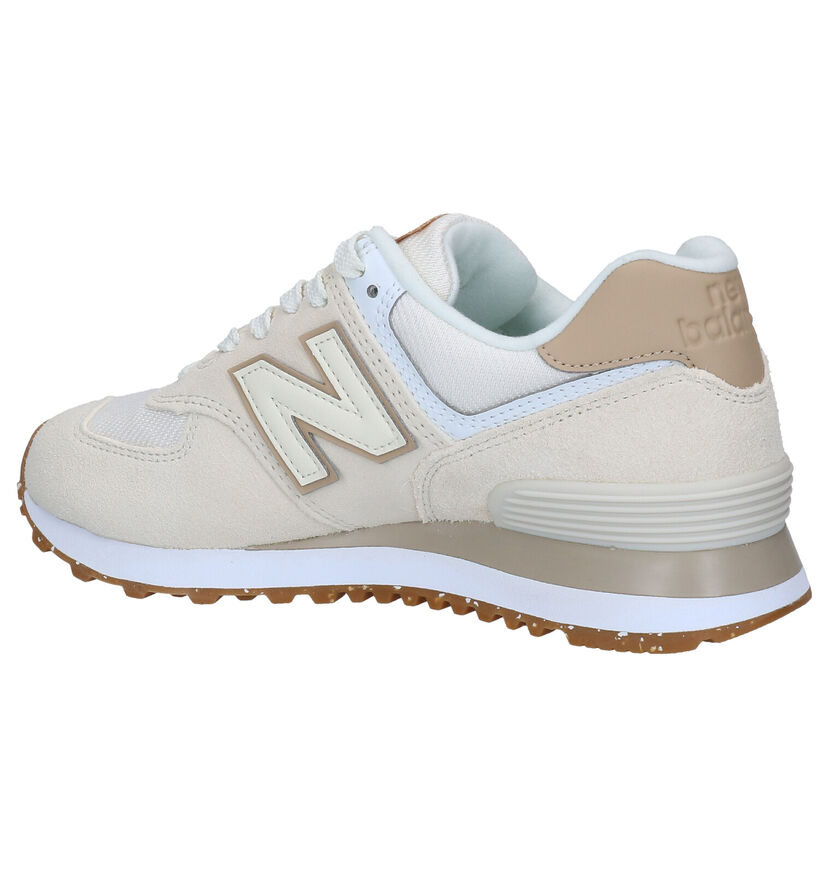 New Balance WL 574 Baskets en Vert pour femmes (349411) - pour semelles orthopédiques