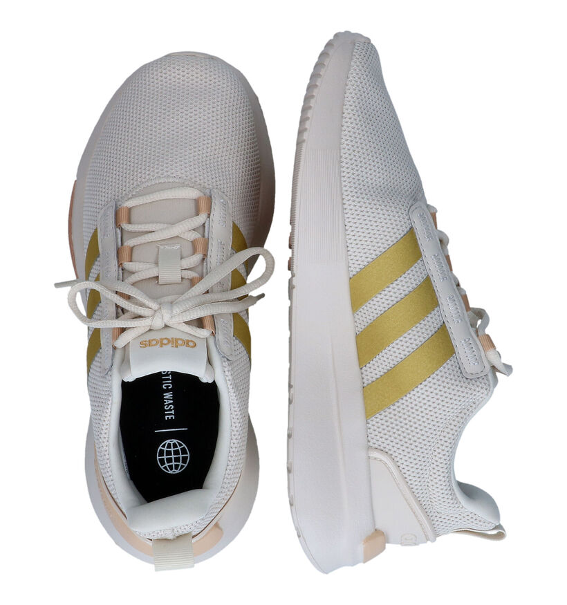 adidas Racer Witte Sneakers voor meisjes (308074) - geschikt voor steunzolen