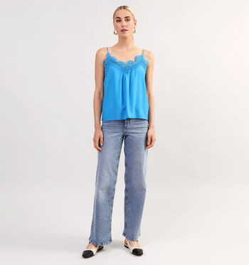Vero Moda D&eacute;bardeurs Bleu