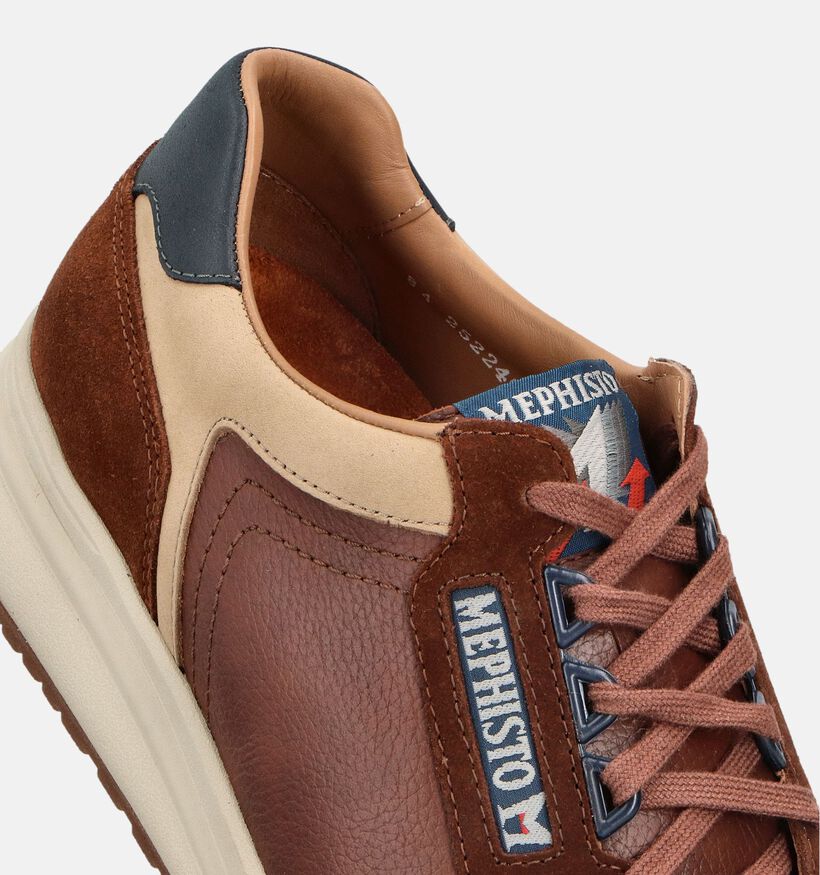 Mephisto Norwin Bruine Veterschoenen voor heren (362831) - geschikt voor steunzolen
