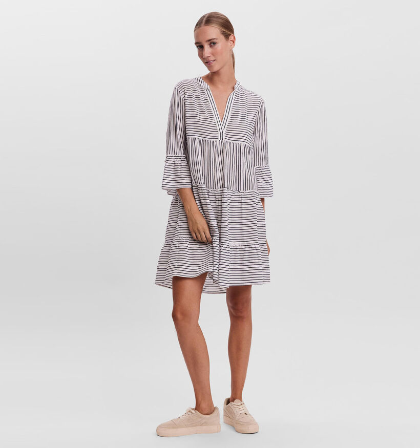 Vero Moda Heli Roze Gestreept Kleedje (311886)