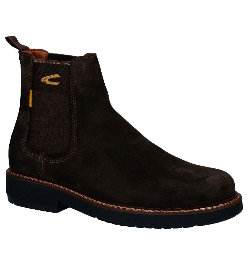 Camel Active Pace Bruine Chelsea Boots in daim (296651)