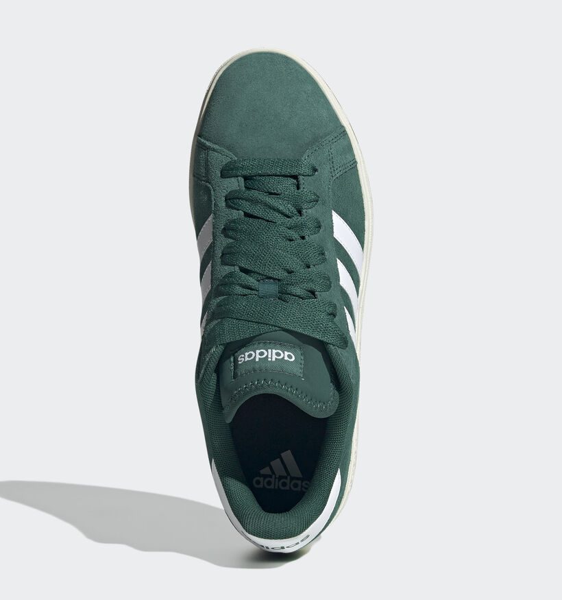 adidas Grand Court Base 00s Baskets en Vert pour garçons, hommes (350122)