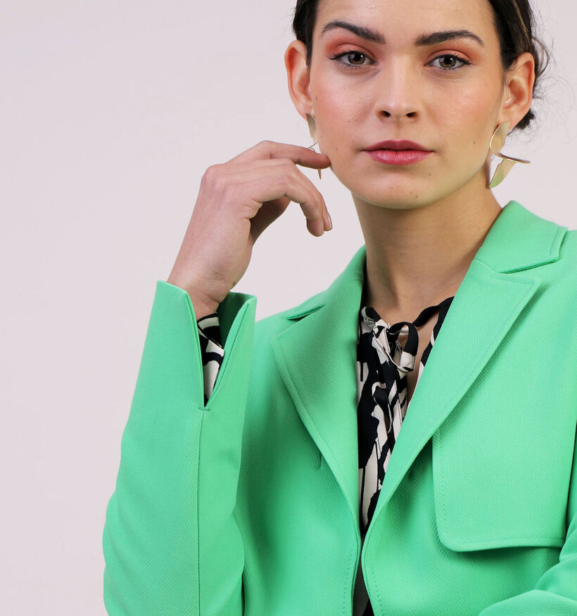 comma Groene Cropped Blazer (327311)