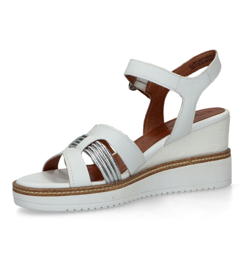 Tamaris Witte Sandalen met sleehak voor dames (322300)