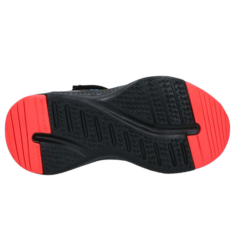 Skechers Solar Fuse Zwarte Sneakers in stof (273916)