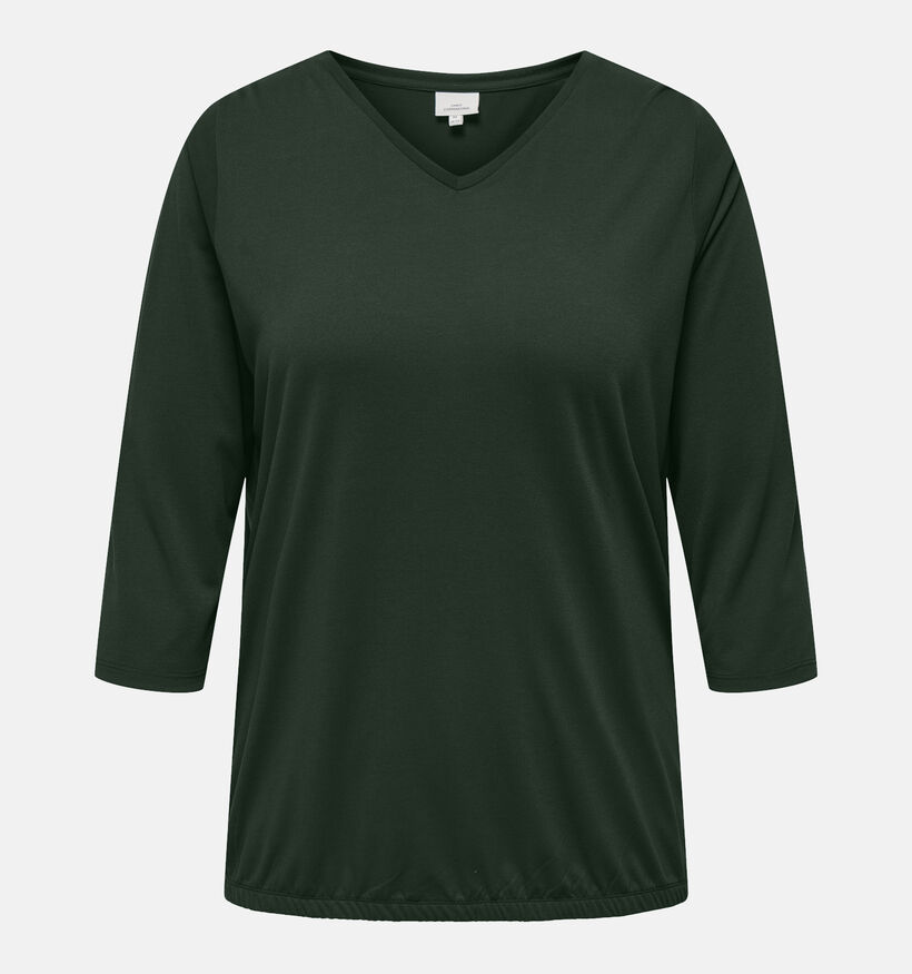ONLY Carmakoma Carlinne T-shirt en Vert pour femmes (348430)