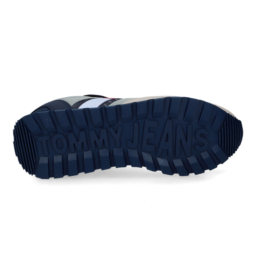 Tommy Hilfiger Retro Groene Sneakers in kunstleer (310849)