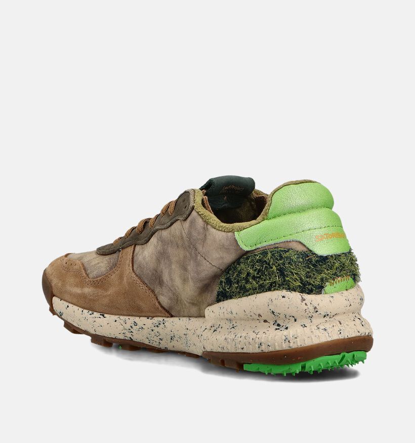 Satorisan Chaussures plates en Vert kaki pour hommes (361962) - pour semelles orthopédiques