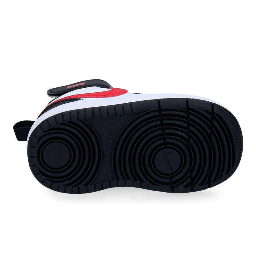 Nike Court Borough Mid 2 TD Zwarte Sneakers voor jongens (299899) - geschikt voor steunzolen