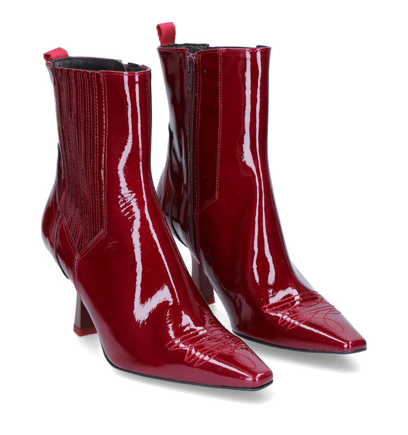 Zinda Bottines à talons en Cognac pour femmes (317221)