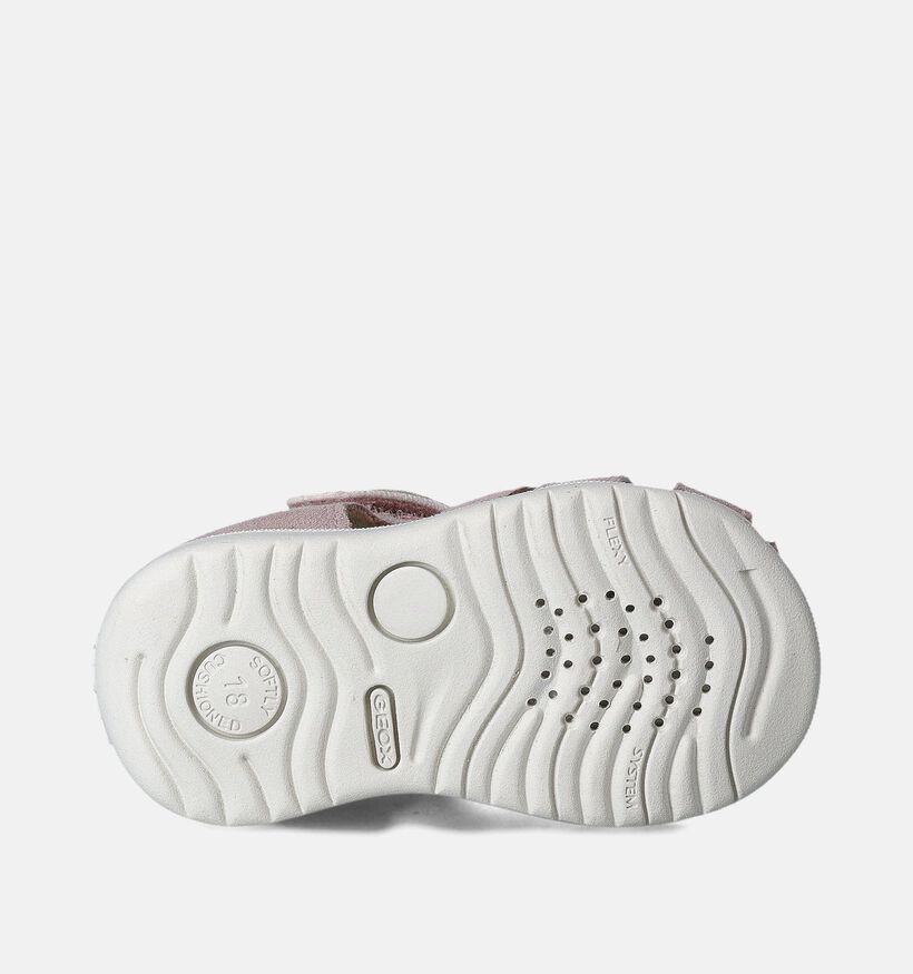 Geox Macchia Sandales pour bébé en Rose pour filles (356393)