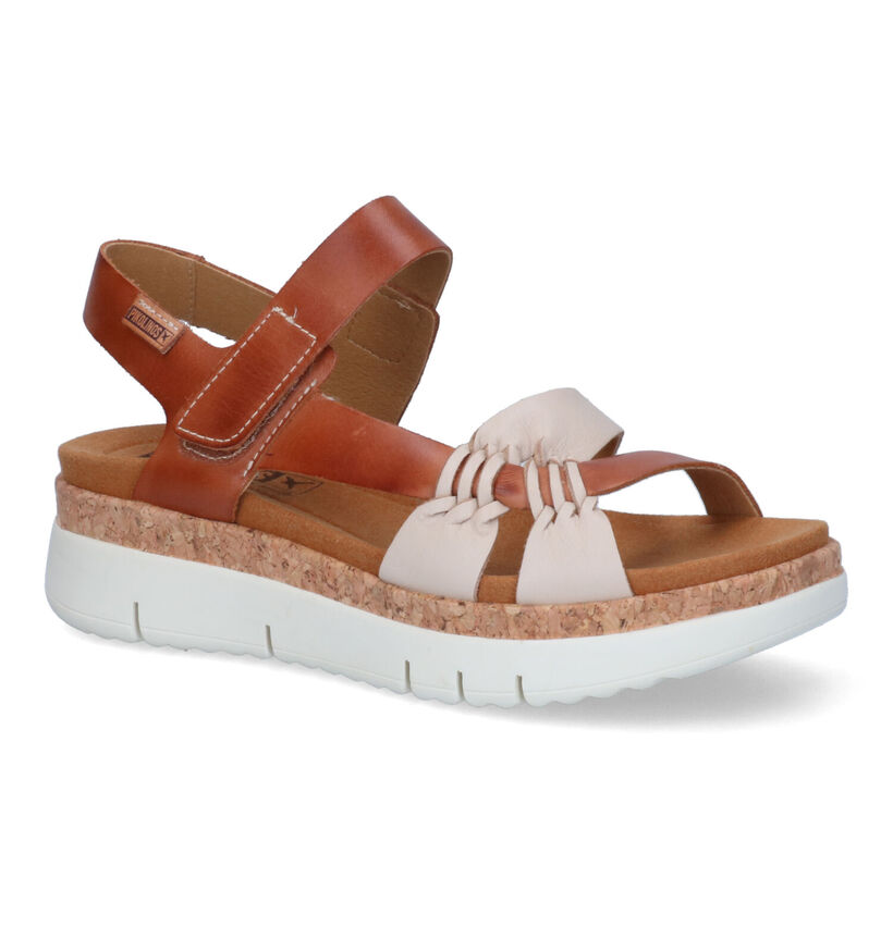 Pikolinos Palma Cognac Sandalen in leer (308107)