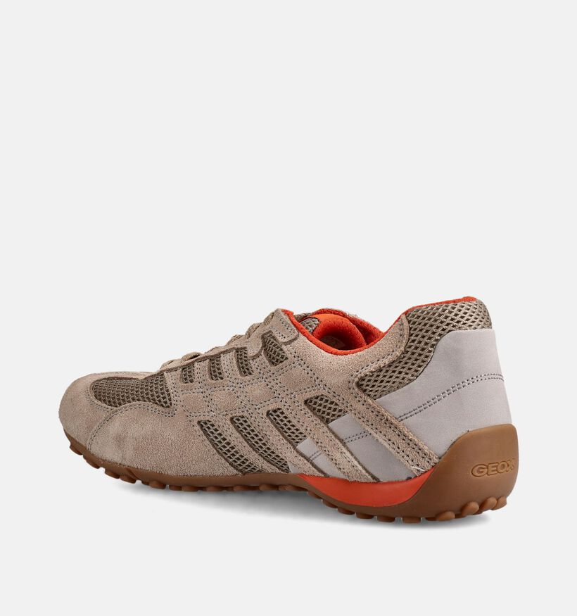 Geox Snake Original Chaussures &agrave; lacets en Beige pour hommes (368003) - pour semelles orthop&eacute;diques