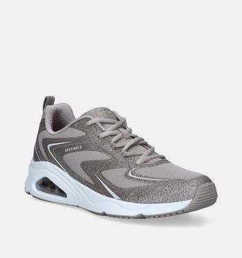 Skechers Memory Foam Low Baskets Noir/Beige