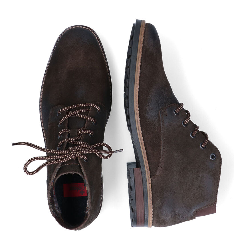 Rieker Bruine Hoge Schoenen in nubuck (315619)