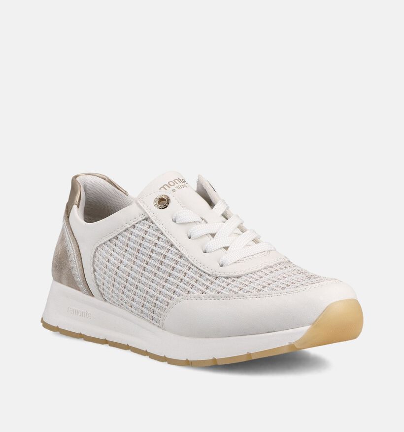 Remonte Witte/Gouden Sneakers voor dames (367745) - geschikt voor steunzolen