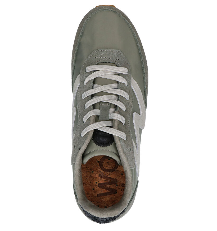 Woden Olivia Kaki Sneakers in stof (277425)