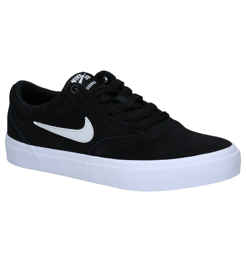 Nike SB Charge Baskets en Noir en nubuck (274612)