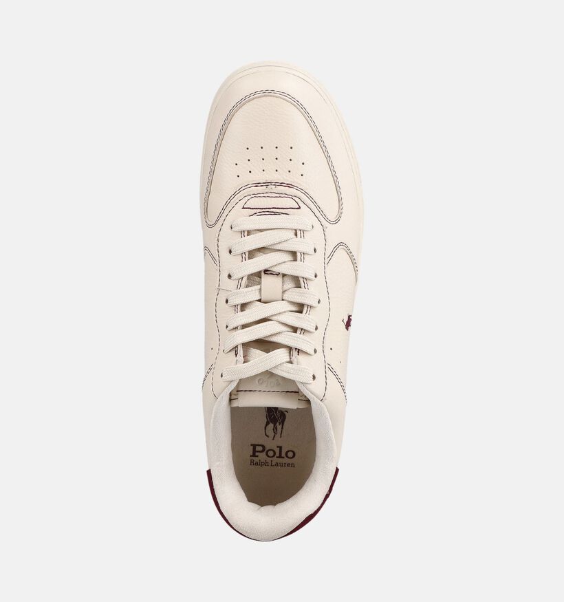 Polo Ralph Lauren Masters Beige/Bordeaux Sneakers voor heren (377254) - geschikt voor steunzolen