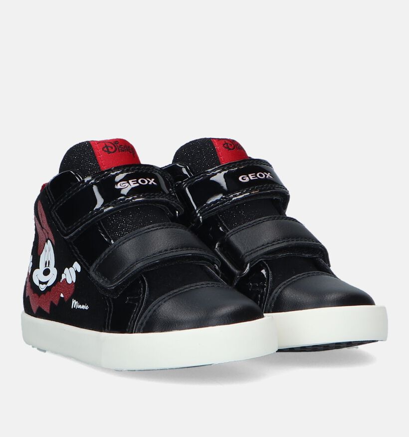 Geox Kilwi Chaussures avec velcro Minnie Mouse en Noir pour filles (330110) - pour semelles orthopédiques