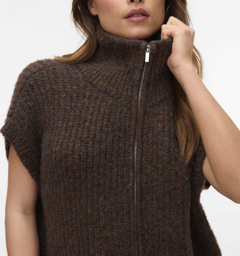 Vero Moda Salty Gilet en Marron pour femmes (364524)