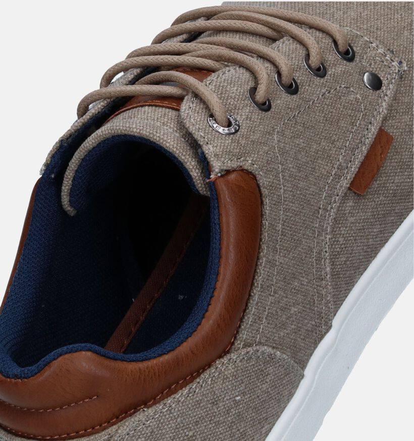 Bullboxer Beige Veterschoenen voor heren (336659) - geschikt voor steunzolen