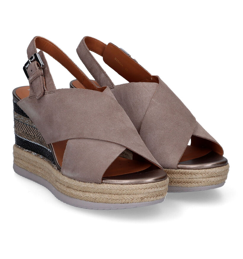 Geox Ponza Taupe Sandalen voor dames (311572)