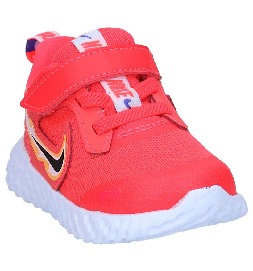 Nike Revolution Blauwe Babysneakers in kunstleer (284482)