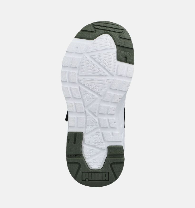Puma Trinity 2 LT Baskets basses en Vert pour gar&ccedil;ons (375565) - pour semelles orthop&eacute;diques