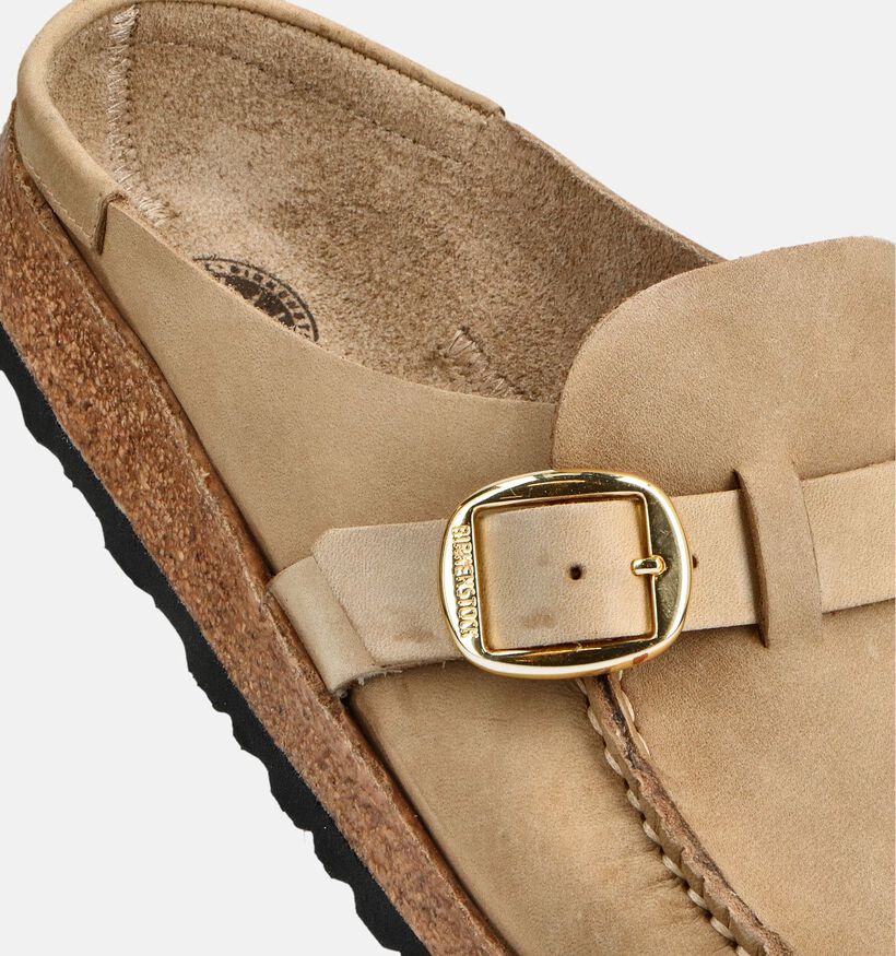 Birkenstock Buckley Natural Leather Nu-pieds en Marron pour femmes (368232)