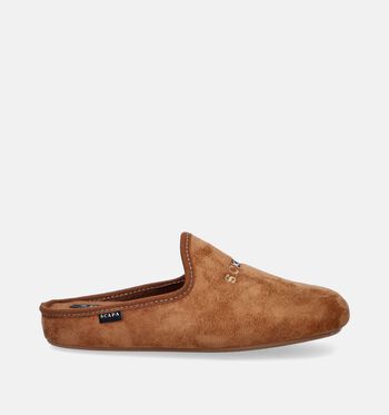 Pantoffels cognac