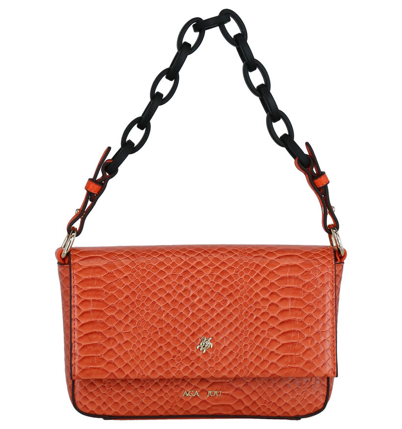 Aca Jou Catalpa Oranje Crossbody Tas in kunstleer (272916)