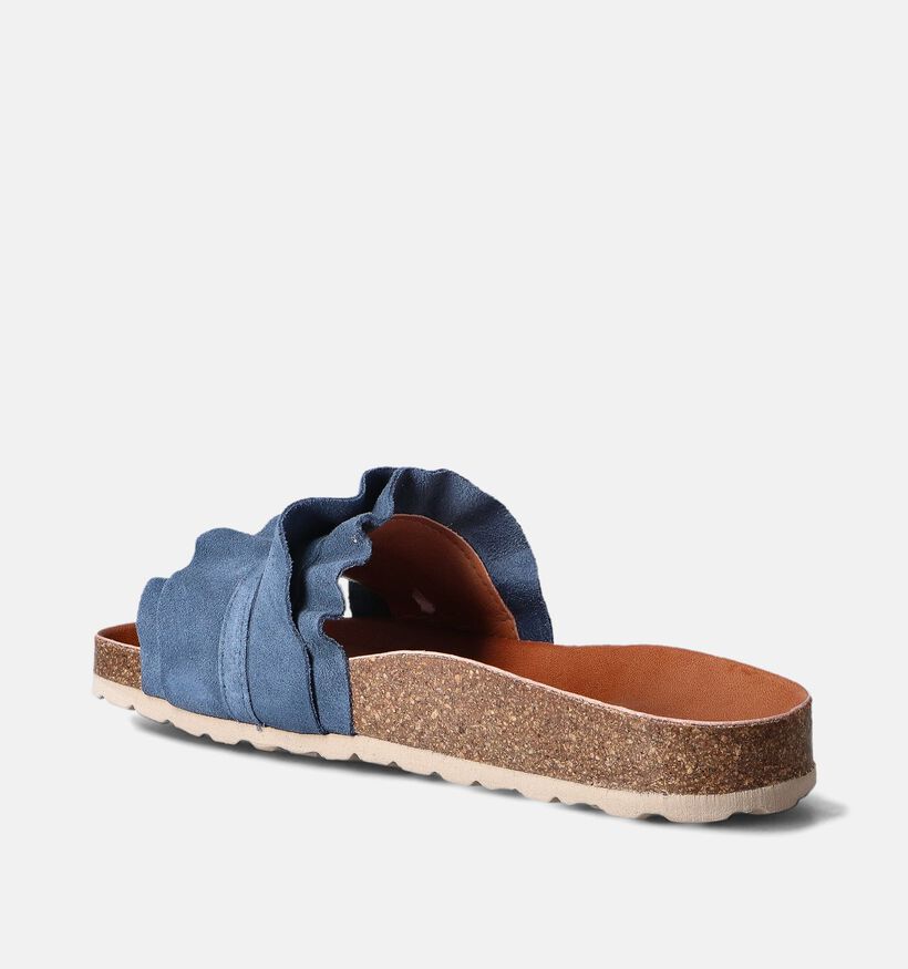 Verbenas Rocio Nu-pieds plates en Bleu pour femmes (357418)