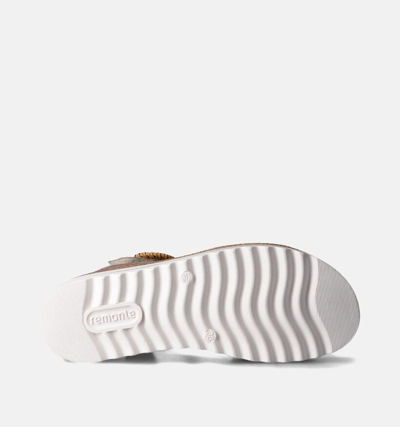 Remonte Gouden Sandalen met Sleehak voor dames (354854) - geschikt voor steunzolen