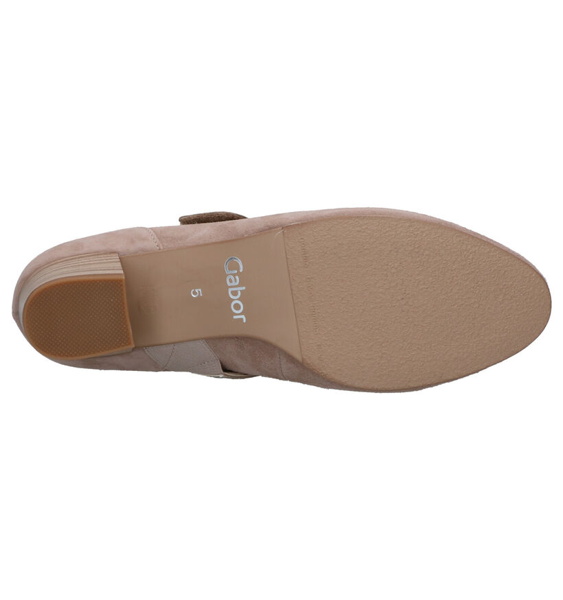 Gabor OptiFit Escarpins en Taupe en daim (271518)