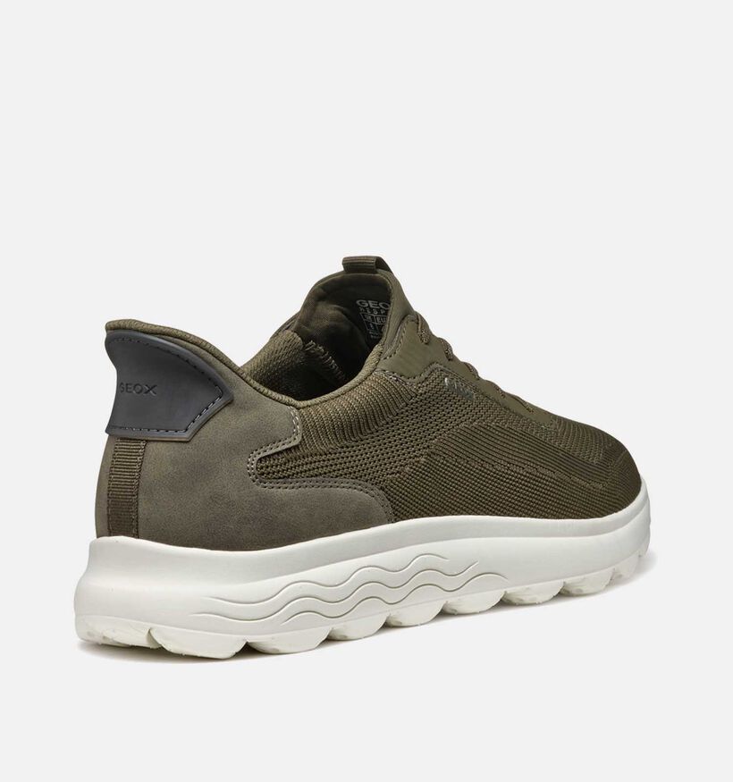 Geox Spherica Plus Kaki Instappers voor heren (351634) - geschikt voor steunzolen