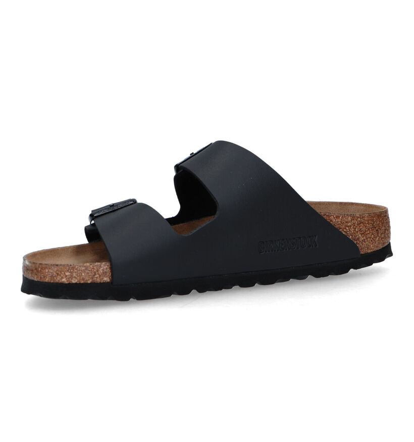 Birkenstock Arizona Birko Flor Zwarte Slippers voor jongens (338071)